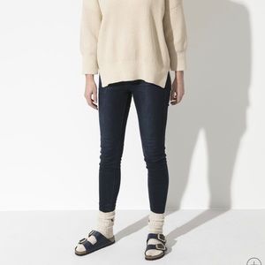 Birkenstock Arizona Big Buckle Blue Leather Sandal